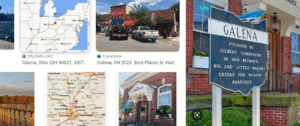 image of the skyline of Galena, Ohio
