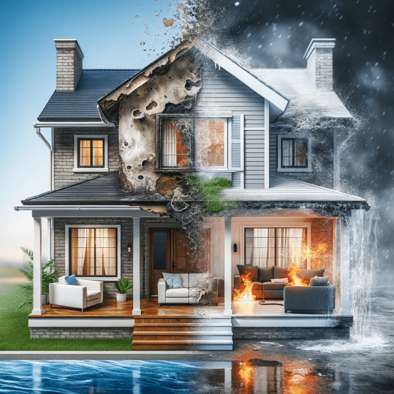 The image symbolizes expertise in handling diverse home restoration challenges including water mold and fire damage.